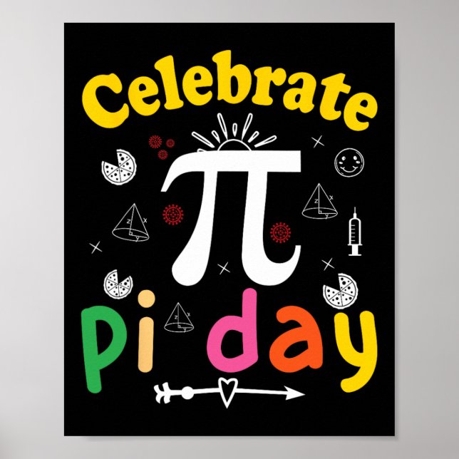 Pi Math Science Stem Gift 3.14 Pi Day  Poster (Front)