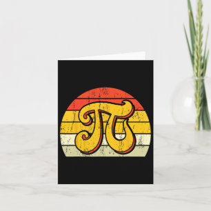 Pi Math Science Stem Gift 3.14 Pi Day Vintage Retr Card