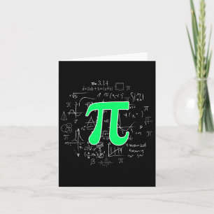 Pi Math Science Stem Gift 3.14 Pi Day Vintage Retr Card