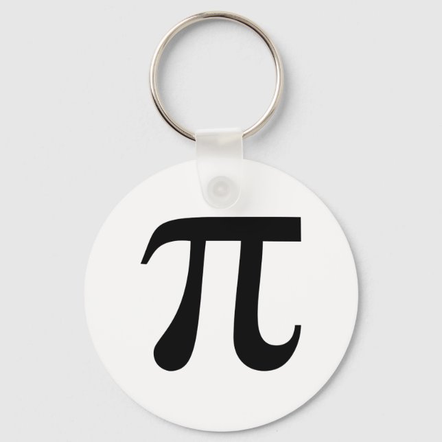 Pi Math Symbol Keychain (Front)