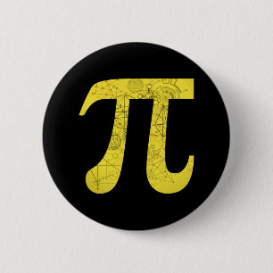 Pi - Math Symbols 6 Cm Round Badge