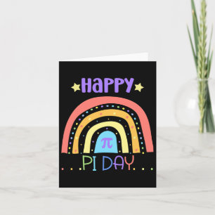 Pi Math Teacher Students Funny International Happy Card