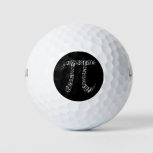 Pi Maths Nerd Golf Balls