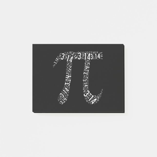 Pi Maths Nerd Post-it Notes (Front)