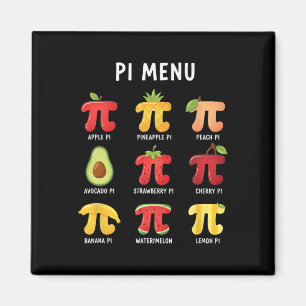 Pi Menu 3,14 Pi Number Symbol Math Teacher Funny F Magnet