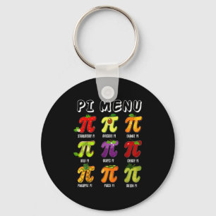 Pi Menu 3.14 Pi Symbol Funny Fruit Teacher Kid Mat Key Ring
