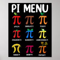 Pi Menu 3.14 Pi Symbol - Math Teacher Happy Pi Day