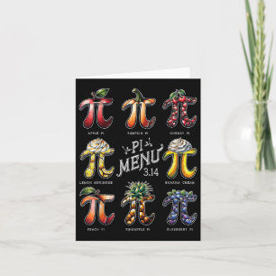 Pi Menu Pi Day 3.14 Funny Fruit Pie Menu Teachers