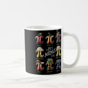 Pi Menu Pi Day 3.14 Funny Fruit Pie Menu Teachers Coffee Mug