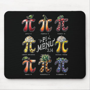 Pi Menu Pi Day 3.14 Funny Fruit Pie Menu Teachers Mouse Mat
