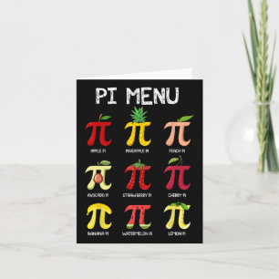 Pi Menu Pie Math Day Mathematics Math Teacher Pi S