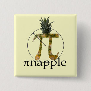 pi-napple 15 cm square badge