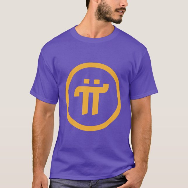 Pi network pi logo printed T-Shirt (Front)