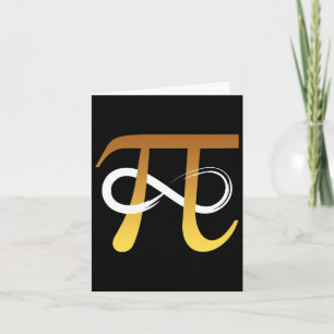 Pi Number 3.14 Infinity Symbol Funny Math Geek Gif Card