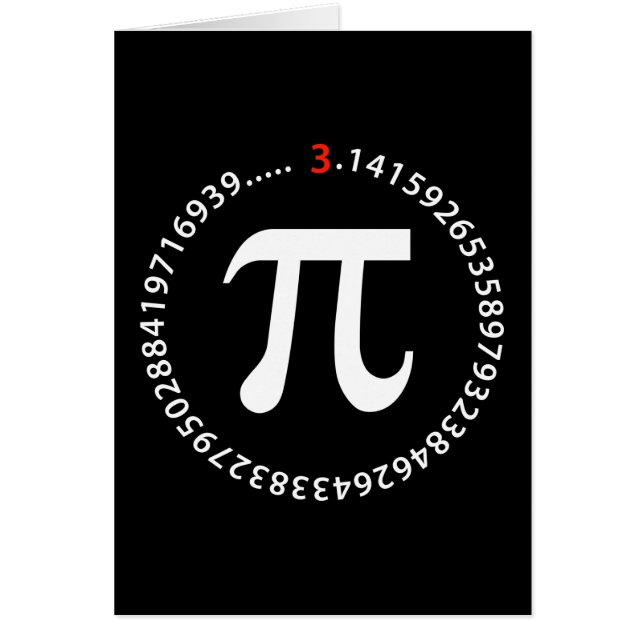 Pi Number Design (Front)