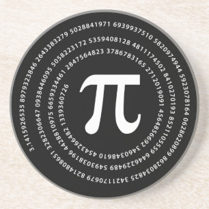 Pi Number Design Coaster