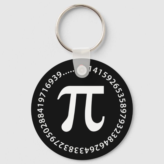 Pi Number Design Key Ring (Front)