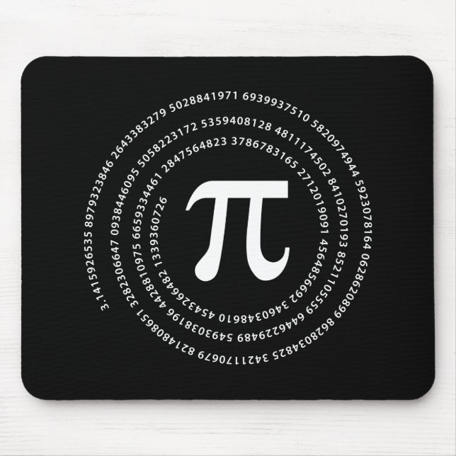 Pi Number Design Mouse Mat (Front)