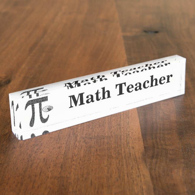 Pi One Pie Nameplate (Side)