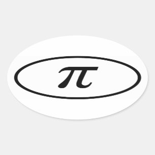 Pi Oval Sticker