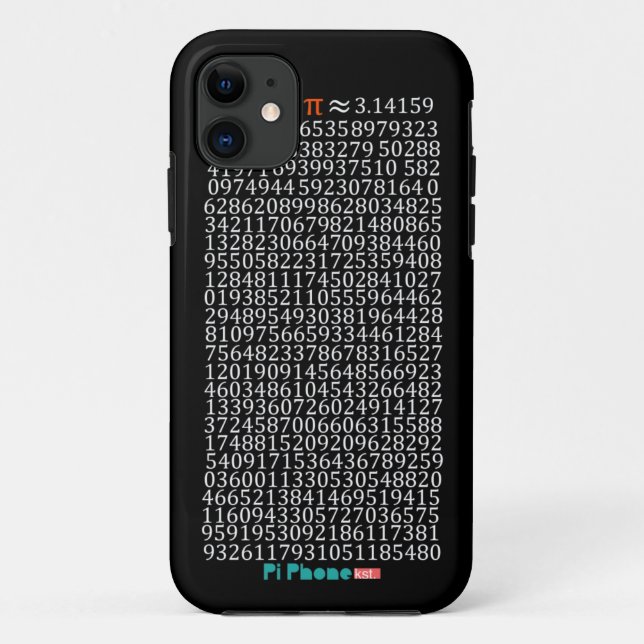 Pi Phone 5 in black Case-Mate iPhone Case (Back)