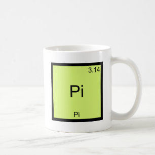 Pi - Pi Funny Math Element Chemistry T-Shirt Coffee Mug