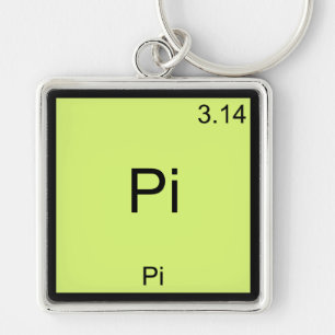 Pi - Pi Funny Math Element Chemistry T-Shirt Key Ring