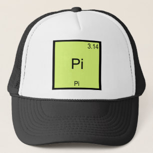 Pi - Pi Funny Math Element Chemistry T-Shirt Trucker Hat