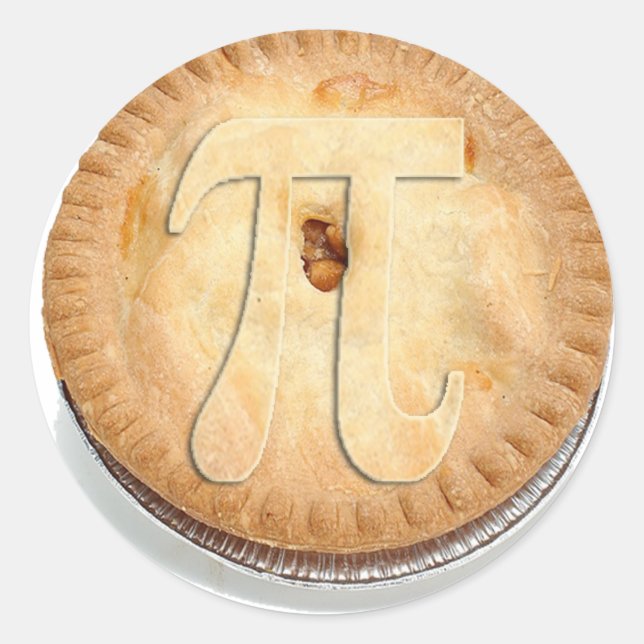 PI PIE CRUST 3.14 CLASSIC ROUND STICKER (Front)