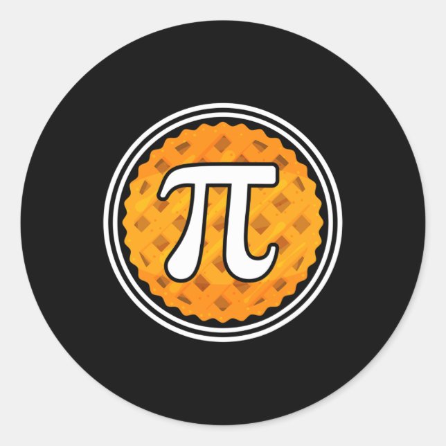 Pi Pie Day Design For Math Teacher Students Pie Lo Classic Round Sticker (Front)