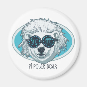 Pi Polar Bear Magnet