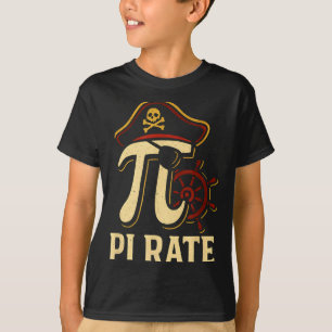 Pi Rate Funny Math Pirate Pi Day 3.14 Teacher  T-Shirt