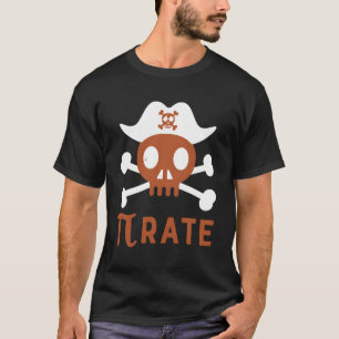 Pi Rate Pi Day Numeric Mathmatic Joke T-Shirt