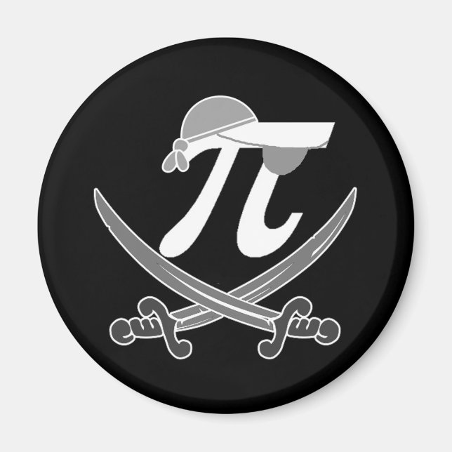 Pi - Rate pirate Magnet (Front)