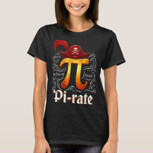 Pi Rate Science Student Math Teacher Funny Pi Day T-Shirt