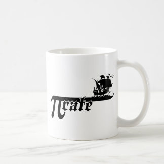 Pi rate ship coffee mug