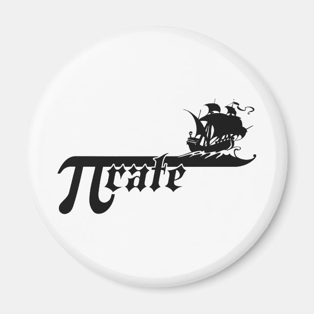 Pi rate ship magnet (Front)