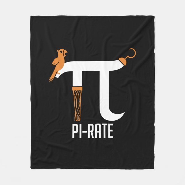 Pi-Rate Symbol Fleece Blanket (Front)