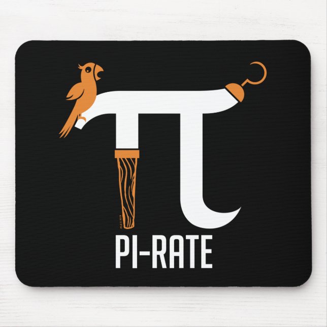 Pi-Rate Symbol Mouse Mat (Front)