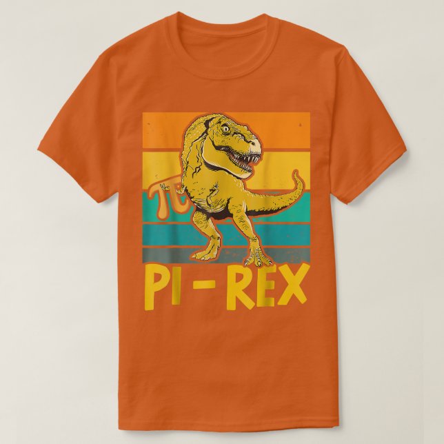 Pi Rex Funny Math Teacher Science Mathematics  T-Shirt (Design Front)