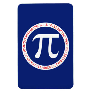 Pi Ring on Navy Blue Magnet