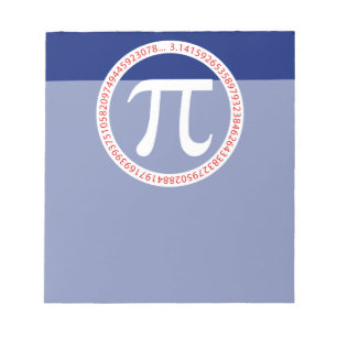 Pi Ring on Navy Blue Notepad