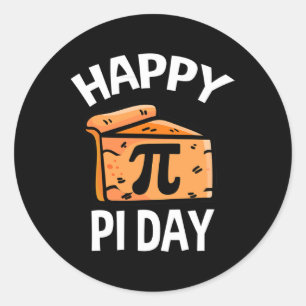 Pi Shirt Ladies Happy Pi Day Cute Pie Classic Round Sticker