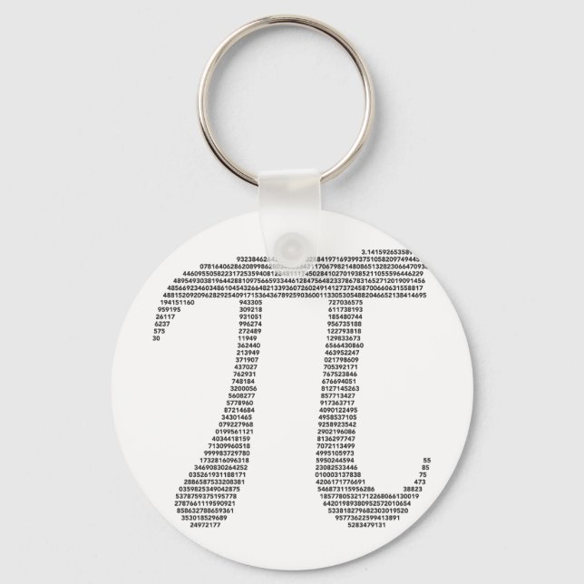 Pi Symbol Keychain (Front)