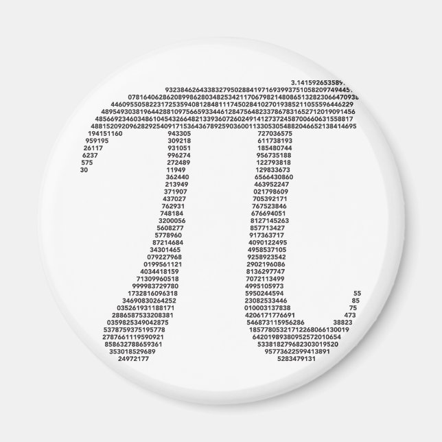 Pi Symbol Magnet (Front)