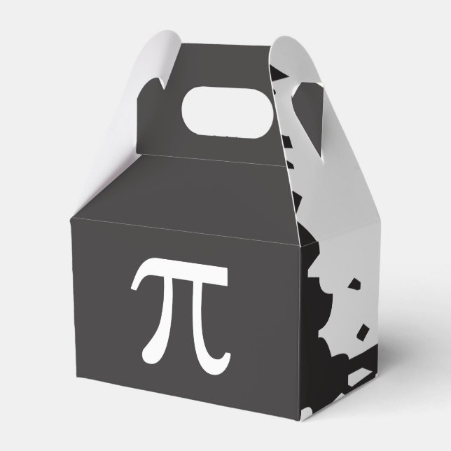 Pi Symbol Math Themed Abstract Favour Box (Front Side)