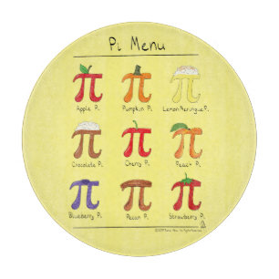 Pi Symbol Menu Cute Math Teacher Cutting Board