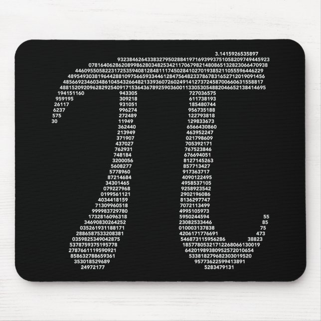 Pi Symbol Mousepad (Front)