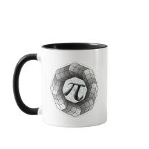 Pi Symbol Optical Illusion Mug - Math Gift  Lover