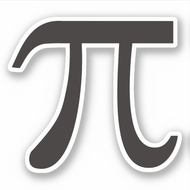 Pi Symbol Sticker (Front)